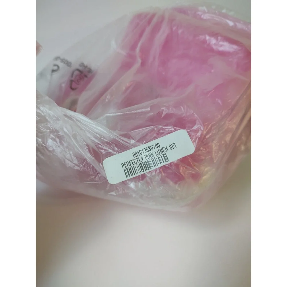 Tupperware‎ Container pink lunch set soft tulip sandwich bottle little bowl